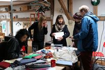 Michaela offered an e-textile workshop with assistance from Aline.