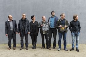 Seit sieben Jahren organisieren sie gemeinsam die Weimarer Stummfilm-Retrospektive: Dr. Simon Frisch, Sven Opel, Dr. Katrin Richter, Gerrit Heber, Dirk Heinje, Dr. Jens Riederer, Richard Siedhoff. Foto: Annett Jahn