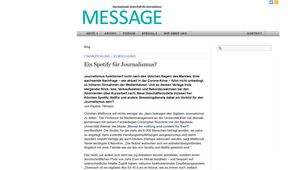 Screenshot der Website 