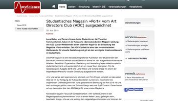 Screenshot der Seite