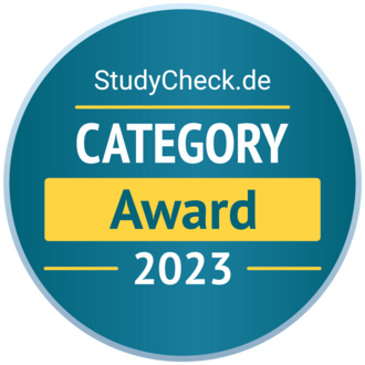 Category Award 2023 (Quelle: StudyCheck.de)