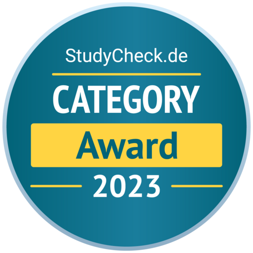 Category Award 2023 (Quelle: StudyCheck.de)