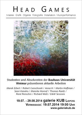 Flyer zur Ausstellung »Head Games«