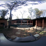 Unfolded Screenshot from a 360° Video showing the ECL-AA Villa at the Addis Ababa University in Ethiopia.
