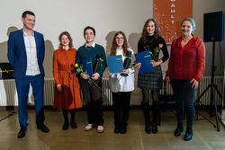 Deutschlandstipendiat*innen und Förderer von Stellenticket (Foto: Matthias Eckert)