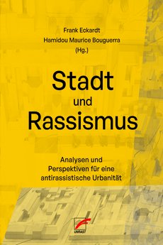The cover shows the names of the editors and the book title in black letters. The background is in yellow and beige tones and shows the model of a city.