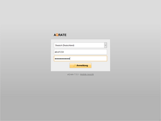 Login to the personal print account via the »aQrate« charging system