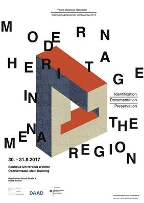 Plakatmotiv der Nachwuchskonferenz »Modern Heritage in the MENA Region« Plakatmotiv der Nachwuchskonferenz »Modern Heritage in the MENA Region«