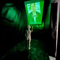 Videoinstallation „You talkin' to me?” - Arved Gührs - Foto: Catalina Giraldo