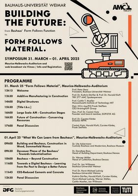 In Weimar findet ein zweitägiges Symposium mit internationalen Expert*innen zum Thema 3D-Druck im Bauwesen statt. Grafik: Meike Bährens (TU Braunschweig) In Weimar findet ein zweitägiges Symposium mit internationalen Expert*innen zum Thema 3D-Druck im Bauwesen statt. Grafik: Meike Bährens (TU Braunschweig)