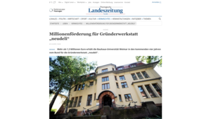 Screenshot der Website