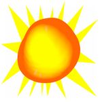 Keyvisual: Grafik in orange und gelb, die an eine Sonne erinnert