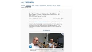Screenshot der Website