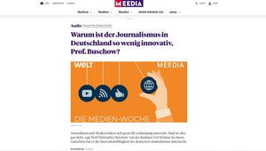 Screenshot der Website