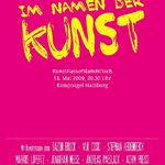 Im Namen der Kunst - Ankündigung (Fakultät Medien)
