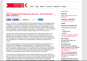 Screenshot der Website