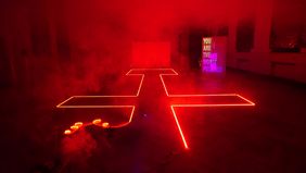 Ausstellungsansicht »BASIC INSTINCTS« im MDR-Funkhaus