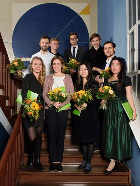 Preisträger der Graduierungsausstellung 2015, Foto: Tobias Adam