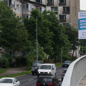 Fotos von der Plakataktion in Suhl (Fotos: Christoph Hubrich)