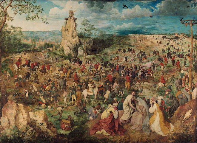The Procession to Calvary by Pieter Bruegel the Elder, 1564.