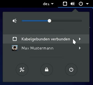 Open your network settings by clicking on the network icon in your menu bar, select your connection there...