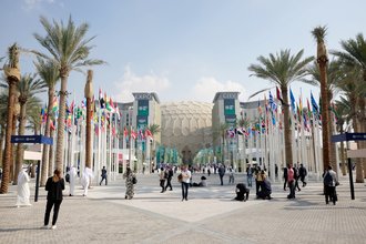 Auf Einladung der UN reiste eine Gruppe Weimarer Studierender zur Weltklimakonferenz 2023 nach Dubai. Foto: David Gaeckle