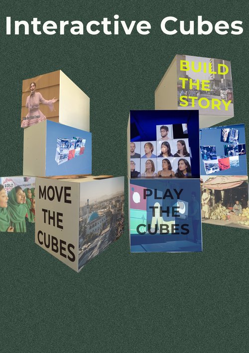 Die  »Interactive Cubes« machen die virtuelle Welt physisch erfahrbar. Foto: Jakob Hüfner
