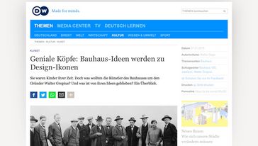 Screenshot der Seite
