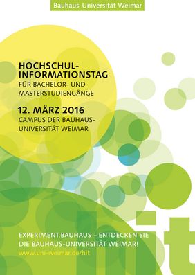 Das Plakat zum Hochschulinformationstag »hit« 2016
