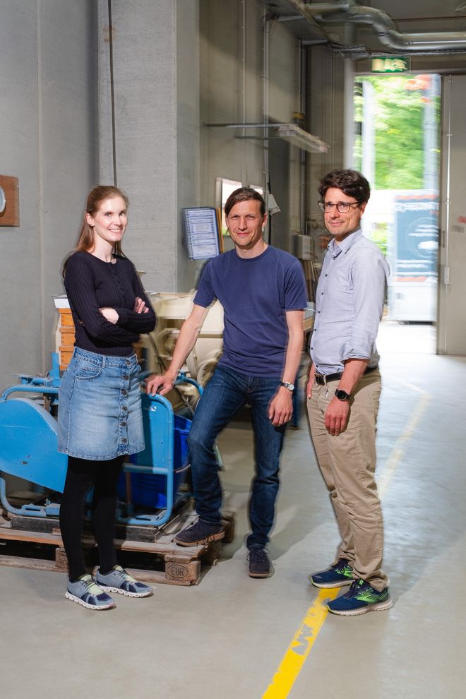 Porträt von Luise Göbel, Fabian Ehle und Timon Echt (v.l.n.r.) vom Projekt »Print4PR«