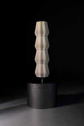"algae" is a 3D-printed sculptural object on which algae can be grown. Photo: Lena Vogel