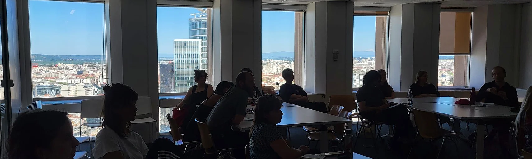 Students in a Seminar Room in Lyon