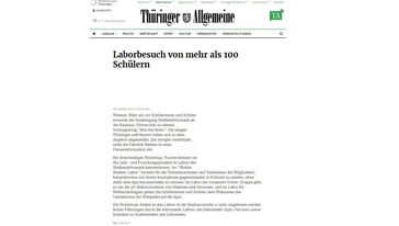 Screenshot der Seite