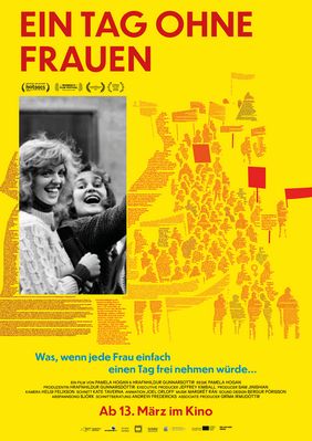 Poster for the film »Ein Tag ohne Frauen« (»The Day Iceland Stood Still«)