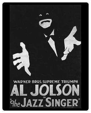 Warner Brother’s promotional poster for the movie The Jazz Singer, 1927