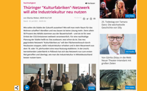 Screenshot Website MDR Kultur