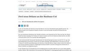 Screenshot der Website
