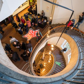 Foto vom Bauhaus Weihnachtsmarkt 2019.