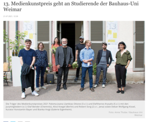 Screenshot Website Thüringer Allgemeine 