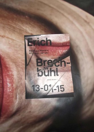 Plakat zur Veranstaltung mit dem Schweizer Grafiker Erich Brechbühl