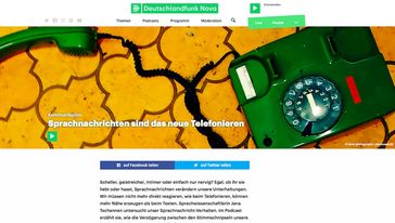 Screenshot der Seite