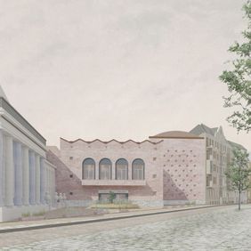 Entwurfsverfasserin: Marie Menninger, TU Dresden Synagoge am Fraenkelufer Berlin (Entwurfsverfasserin: Marie Menninger, TU Dresden)