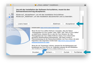 Abbildung der Schaltfläche »Akzeptieren«.