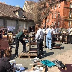 Bau-Workshopwochenende in der »Alten Feuerwache« (Foto: Hannah Essigkrug)