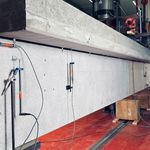 Im Versuchsstand eingebauter und mit Messtechnik ausgestatteter HBV-Träger