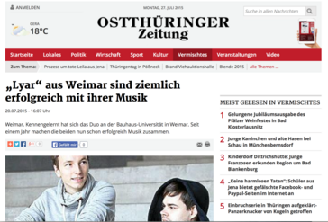 Screenshot der Website
