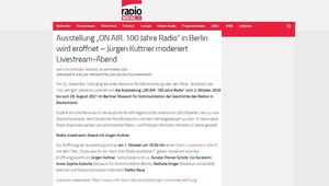 Screenshot der Website 