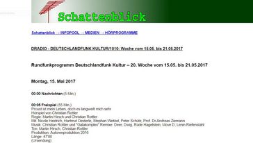 Screenshot der Seite