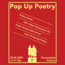 Poster für die Theaterplatz Performances 2025 / Gestaltung: Florian Rommel