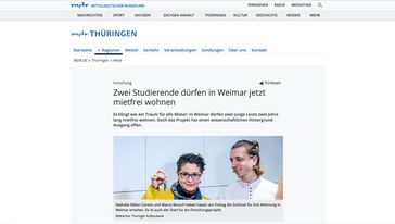 Screenshot der Seite